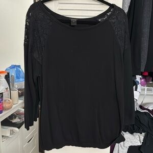 Ann Taylor lace shoulder sweater